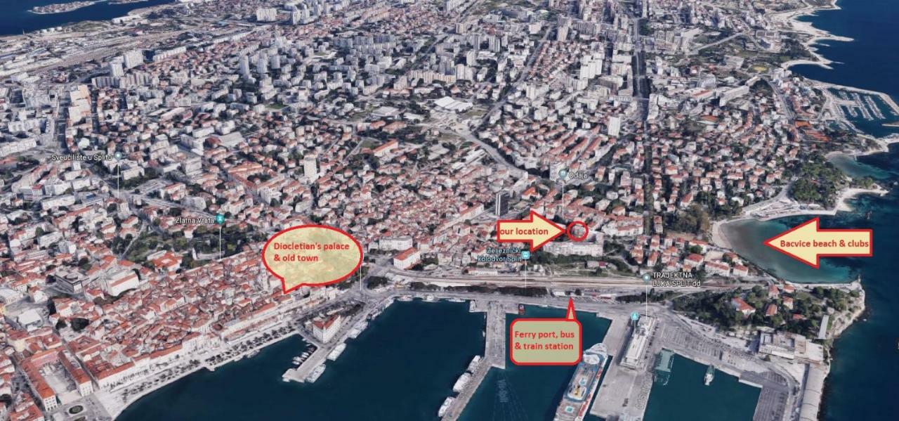شقة Bacvice Seaview سبليت المظهر الخارجي الصورة